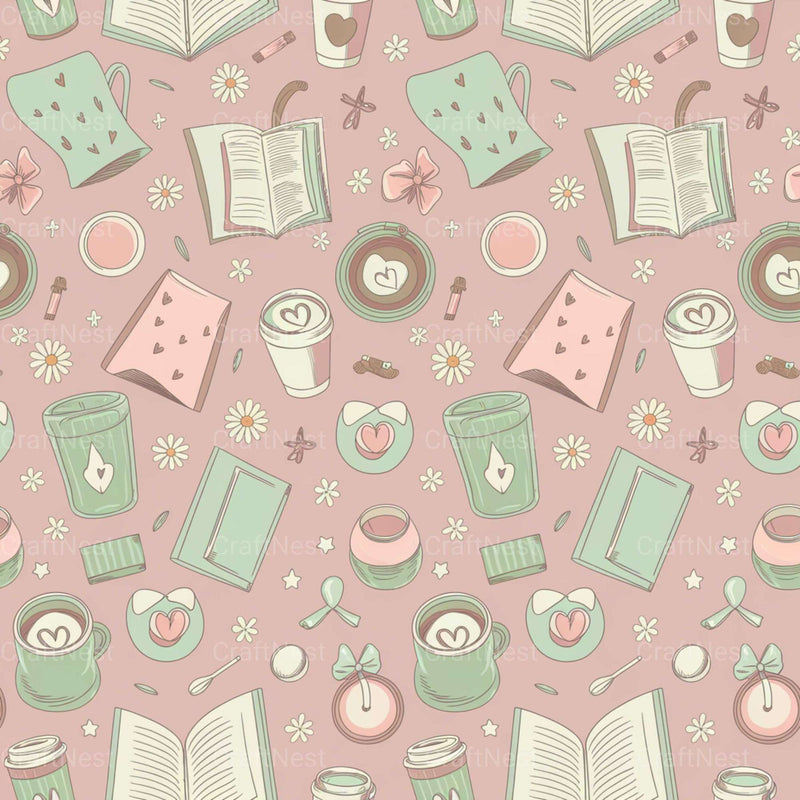 Pink Coffee Texture Papers - CraftNest - Digital Crafting and Art
