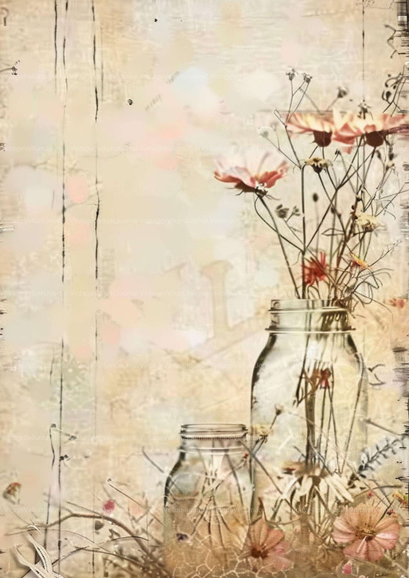 Shabby Chic Rustic Junk Journal Pages - CraftNest - Digital Crafting and Art