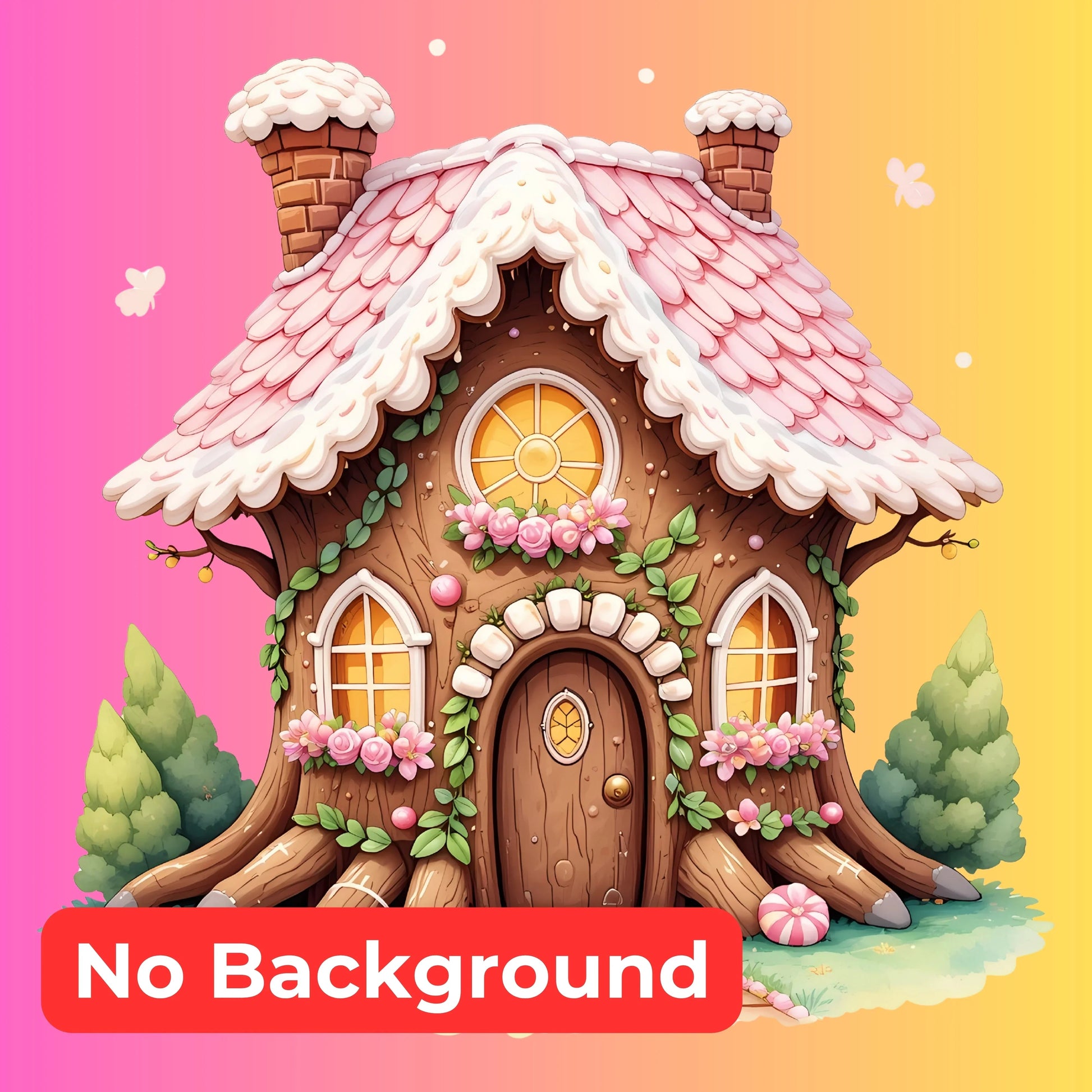 Whimsical Gingerbread Houses Clipart Bundle - CraftNest - Digital Crafting and Art
