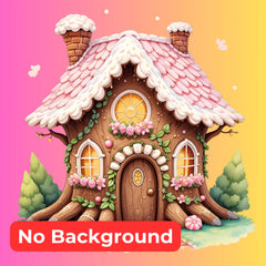 Whimsical Gingerbread Houses Clipart Bundle - CraftNest - Digital Crafting and Art