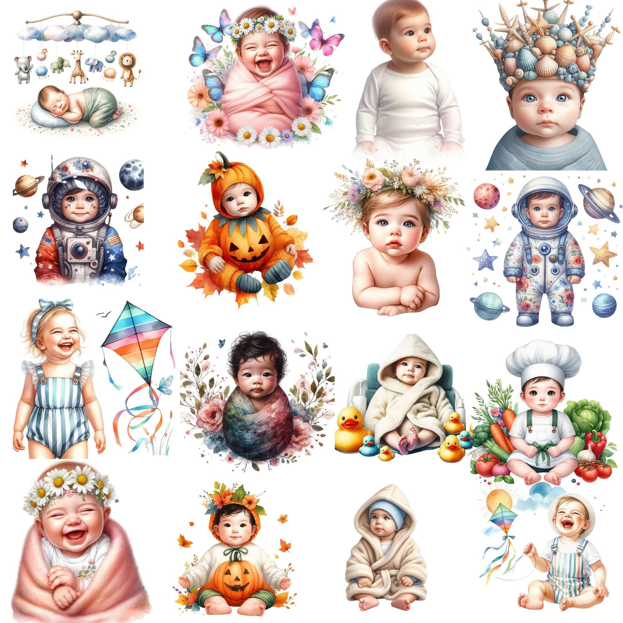 Baby Clipart - CraftNest - Digital Crafting and Art
