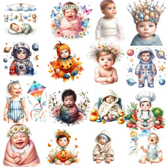 Baby Clipart - CraftNest - Digital Crafting and Art
