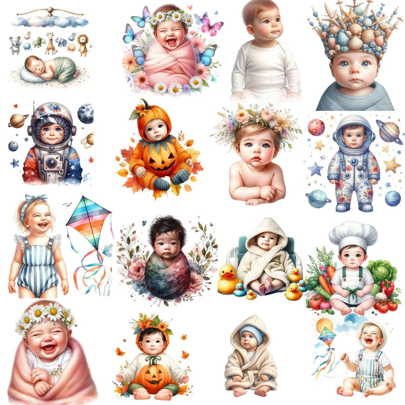 Baby Clipart - CraftNest - Digital Crafting and Art