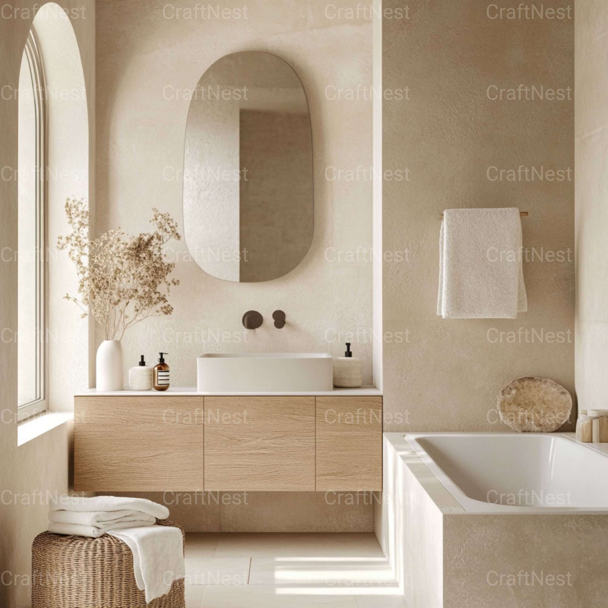 Bathroom Decor Stock Images - CraftNest - Digital Crafting and Art