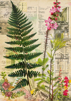 Lush Botanicals Junk Journal Pages - CraftNest - Digital Crafting and Art