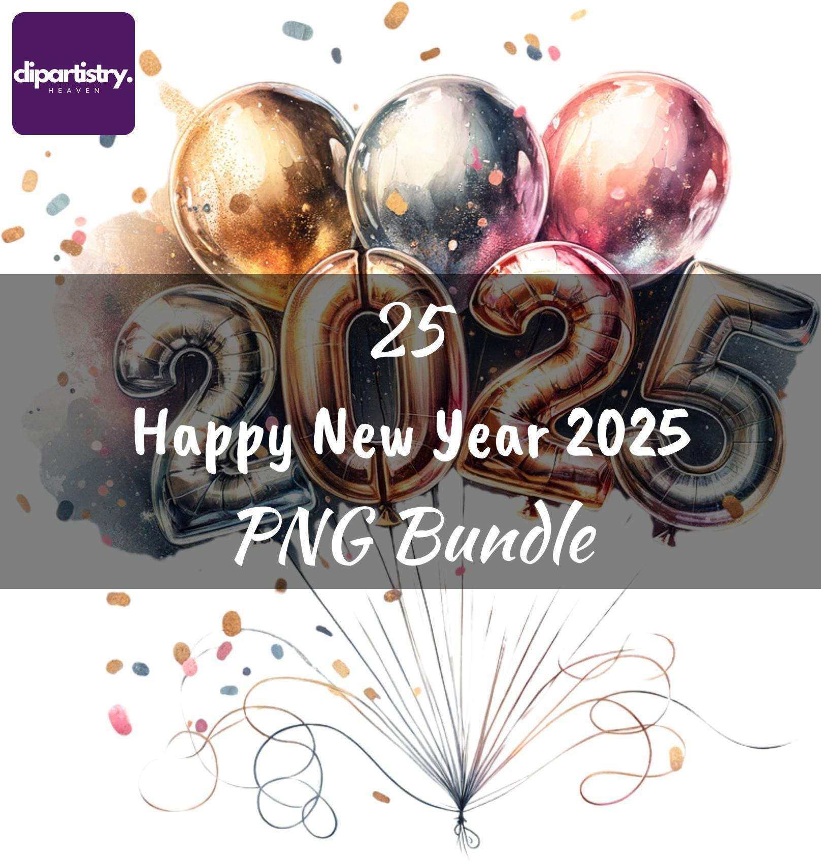 Happy New Year Clipart - CraftNest - Digital Crafting and Art