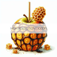 Candy Apple Food Clipart - CraftNest - Digital Crafting and Art