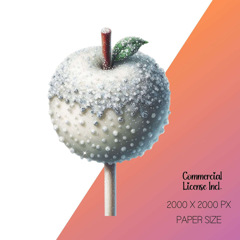 Candy Apple Food Clipart - CraftNest - Digital Crafting and Art