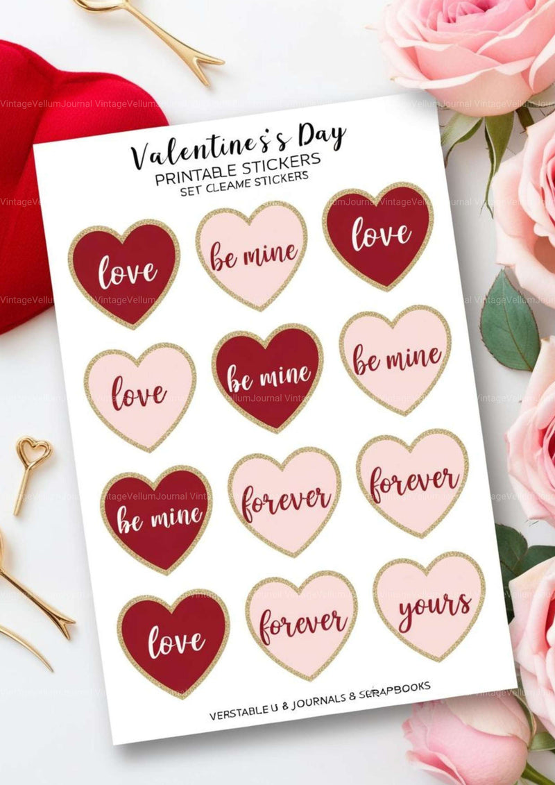 Valentine Junk Journal Pages - CraftNest - Digital Crafting and Art