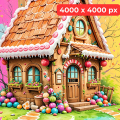 Whimsical Gingerbread Houses Clipart Bundle - CraftNest - Digital Crafting and Art