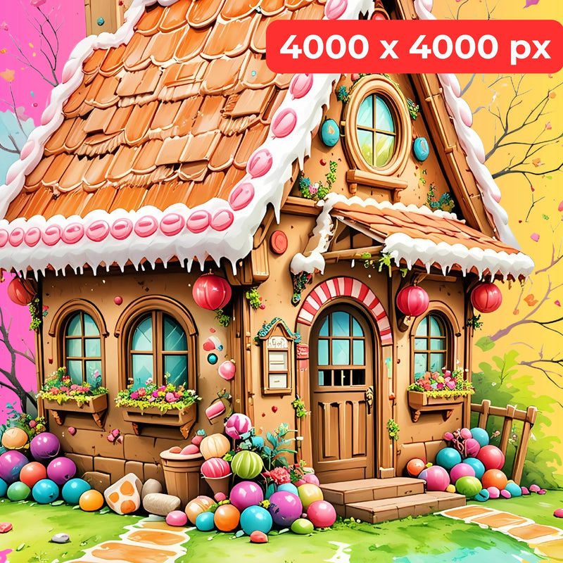 Whimsical Gingerbread Houses Clipart Bundle - CraftNest - Digital Crafting and Art