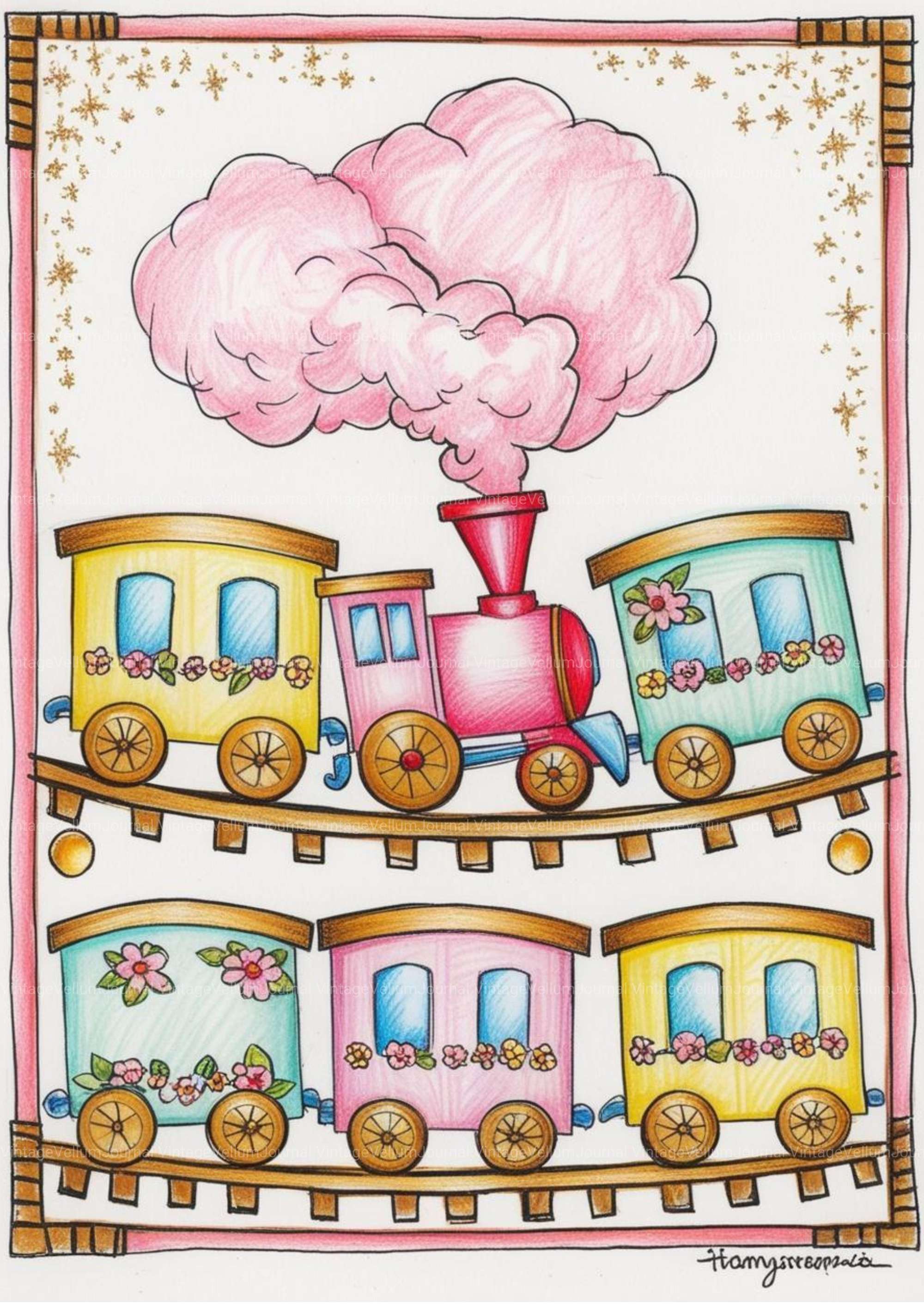 Theme Park Junk Journal Pages - CraftNest - Digital Crafting and Art