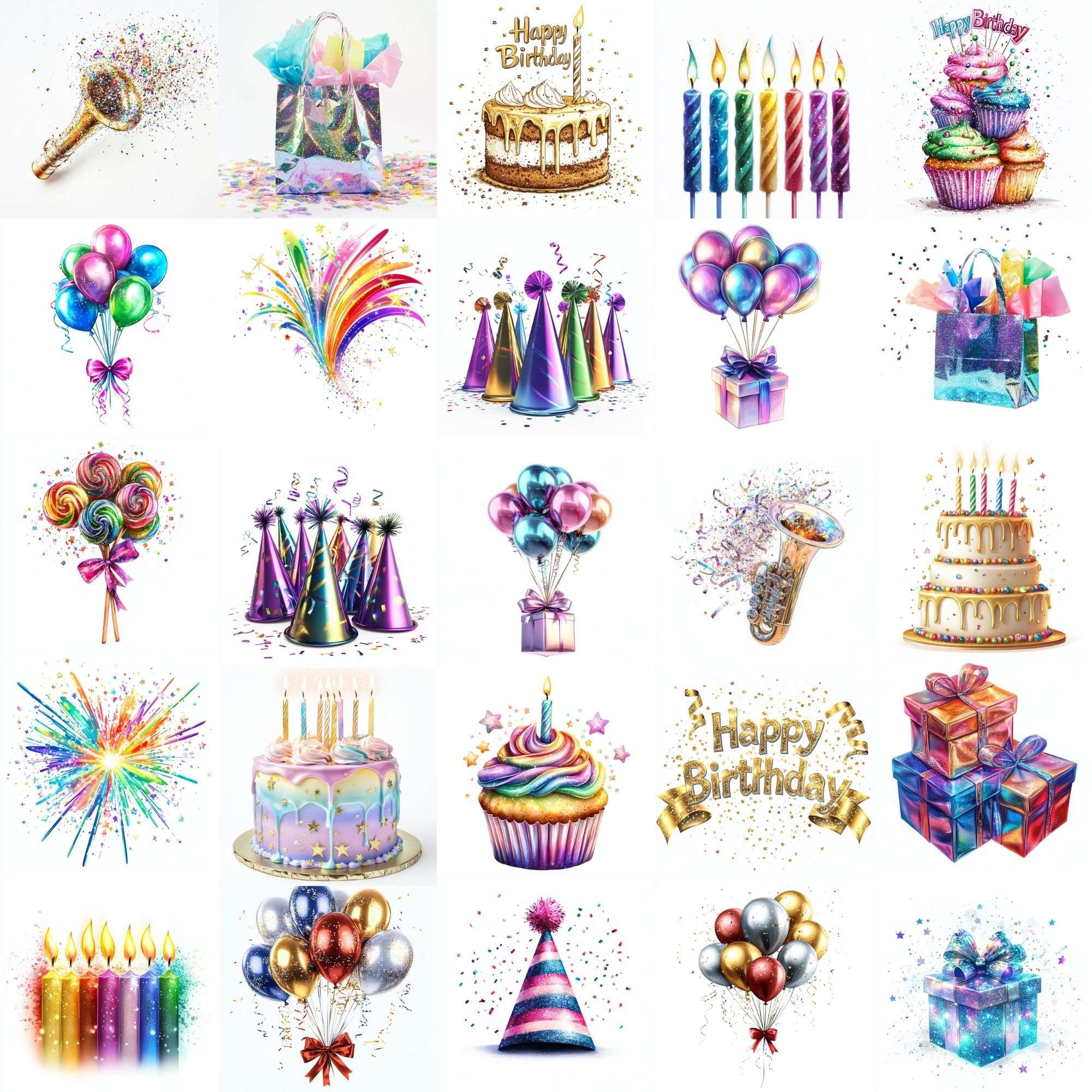 Happy Birthday Clipart - CraftNest - Digital Crafting and Art