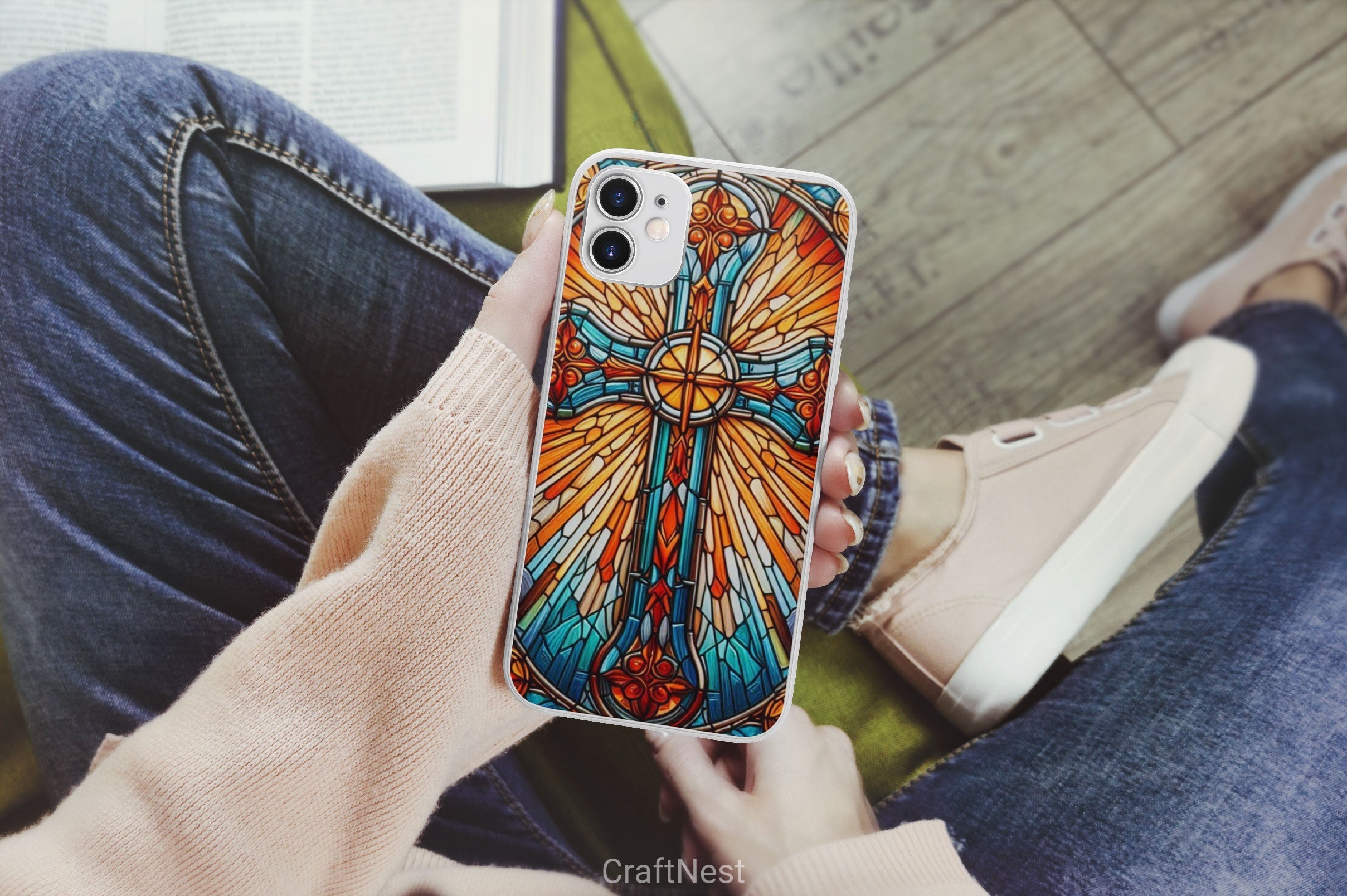Stained Glass Cross Tarot Card Clipart Bundle 14