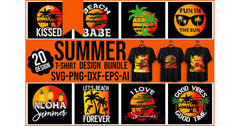 Summer T-Shirt Bundle - CraftNest - Digital Crafting and Art