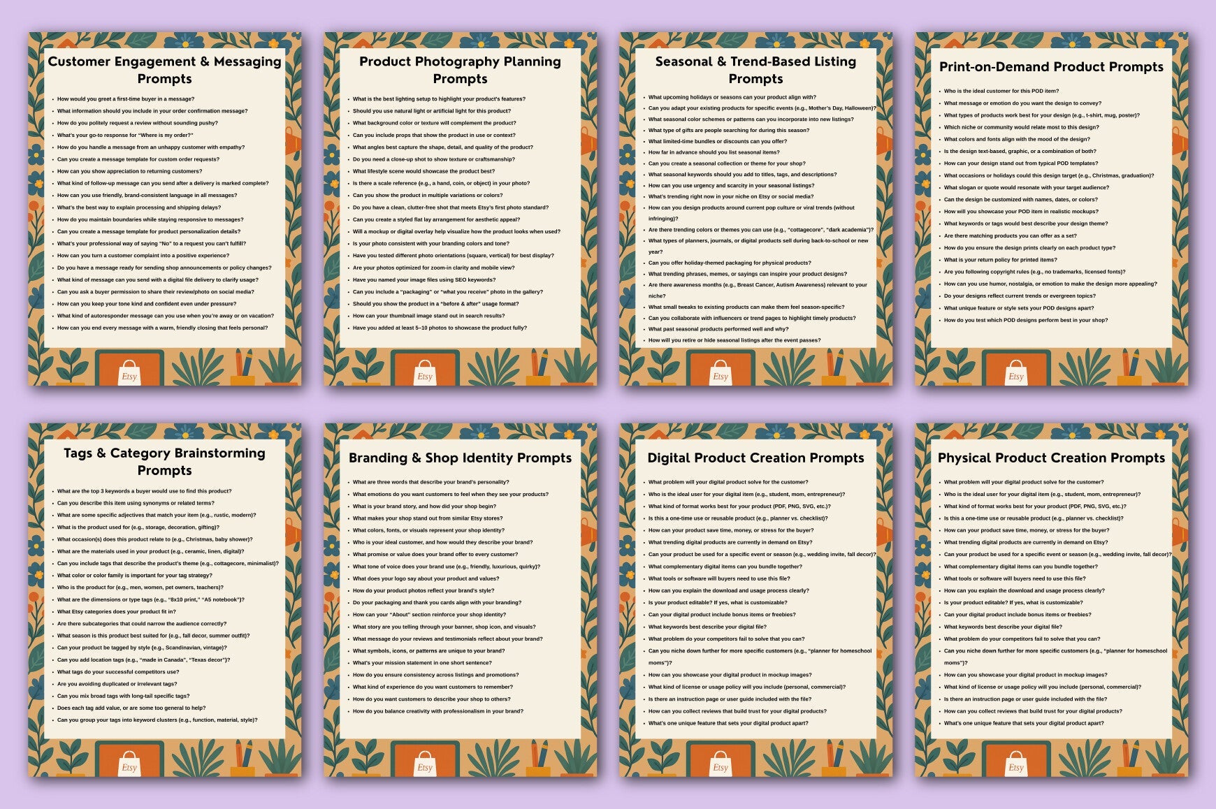 Etsy Seller Guide Prompts for Success