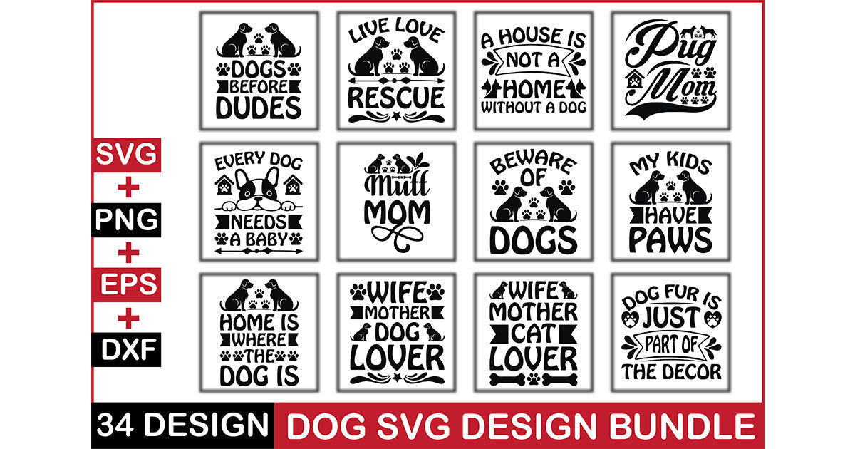 Dog SVG Bundle 12