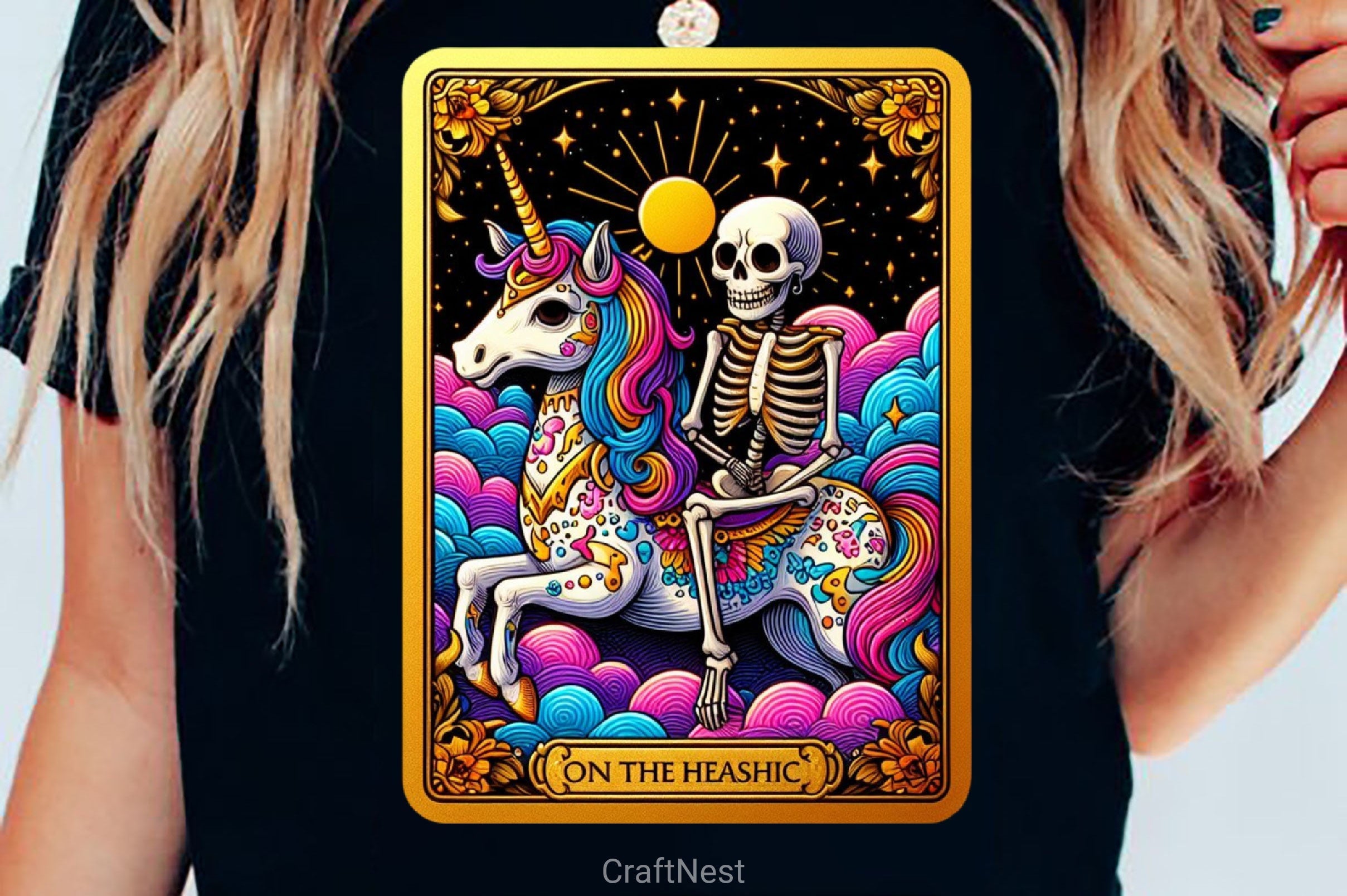 Funny Tarot Card Sarcastic Skeleton Clipart Bundle