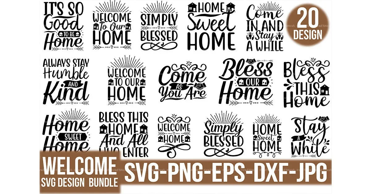 Welcome Design SVG Bundle