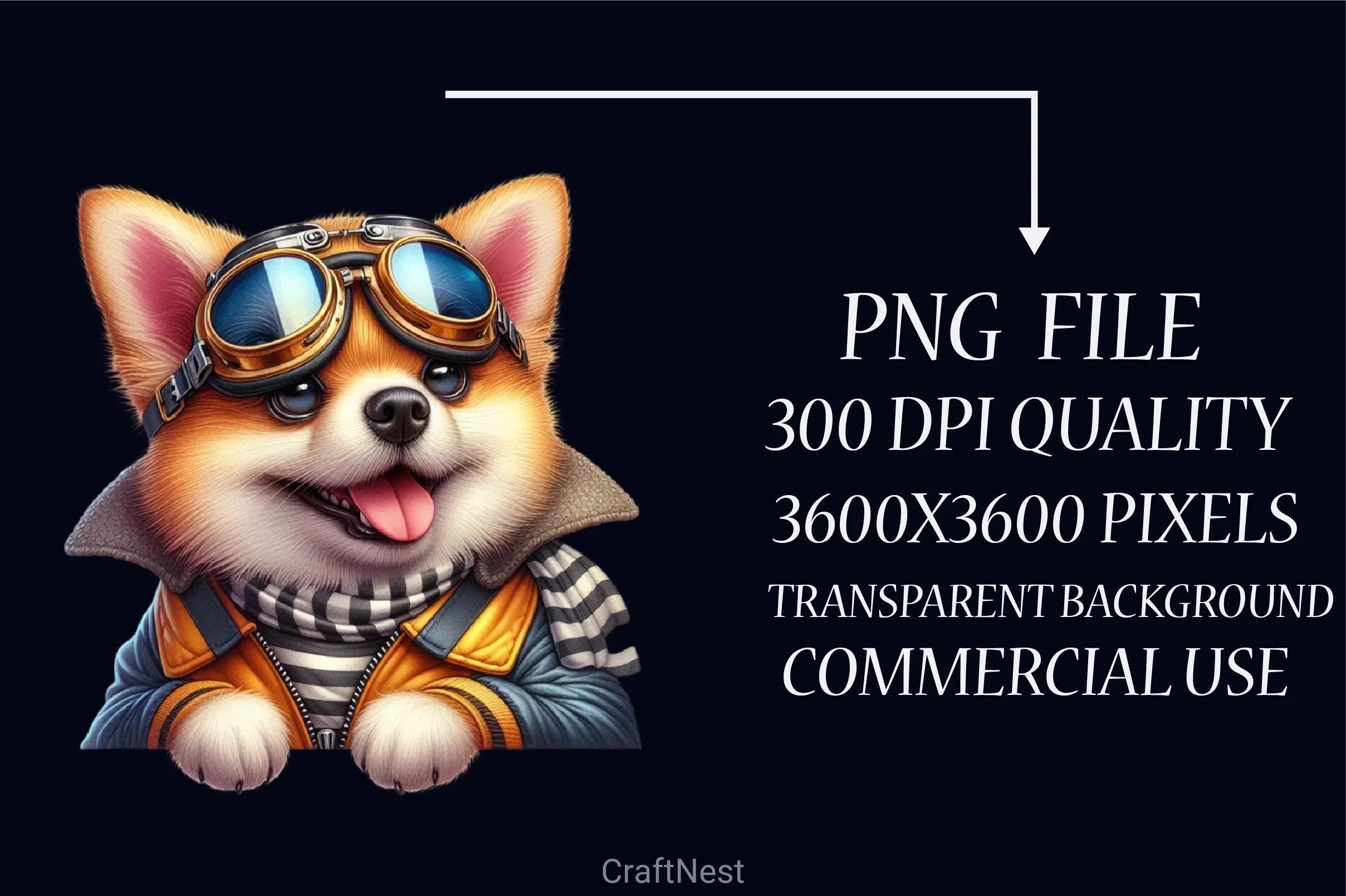 Funny Dog Goggles Clipart Bundle - CraftNest - Digital Crafting and Art