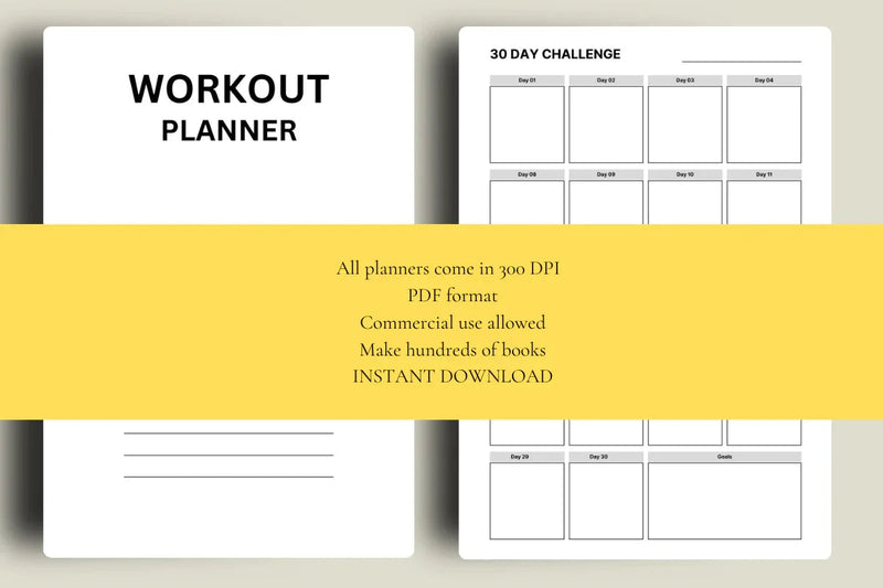12 Week Workout Planner KDP Planner - CraftNest - Digital Crafting and Art