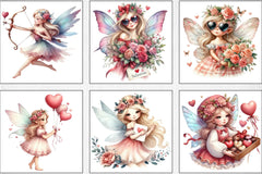 Valentine Fairy Girl Clipart Bundle - CraftNest - Digital Crafting and Art