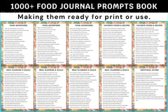 Food Prompts Book for Creative Inspiration - CraftNest - Digital Crafting and Art