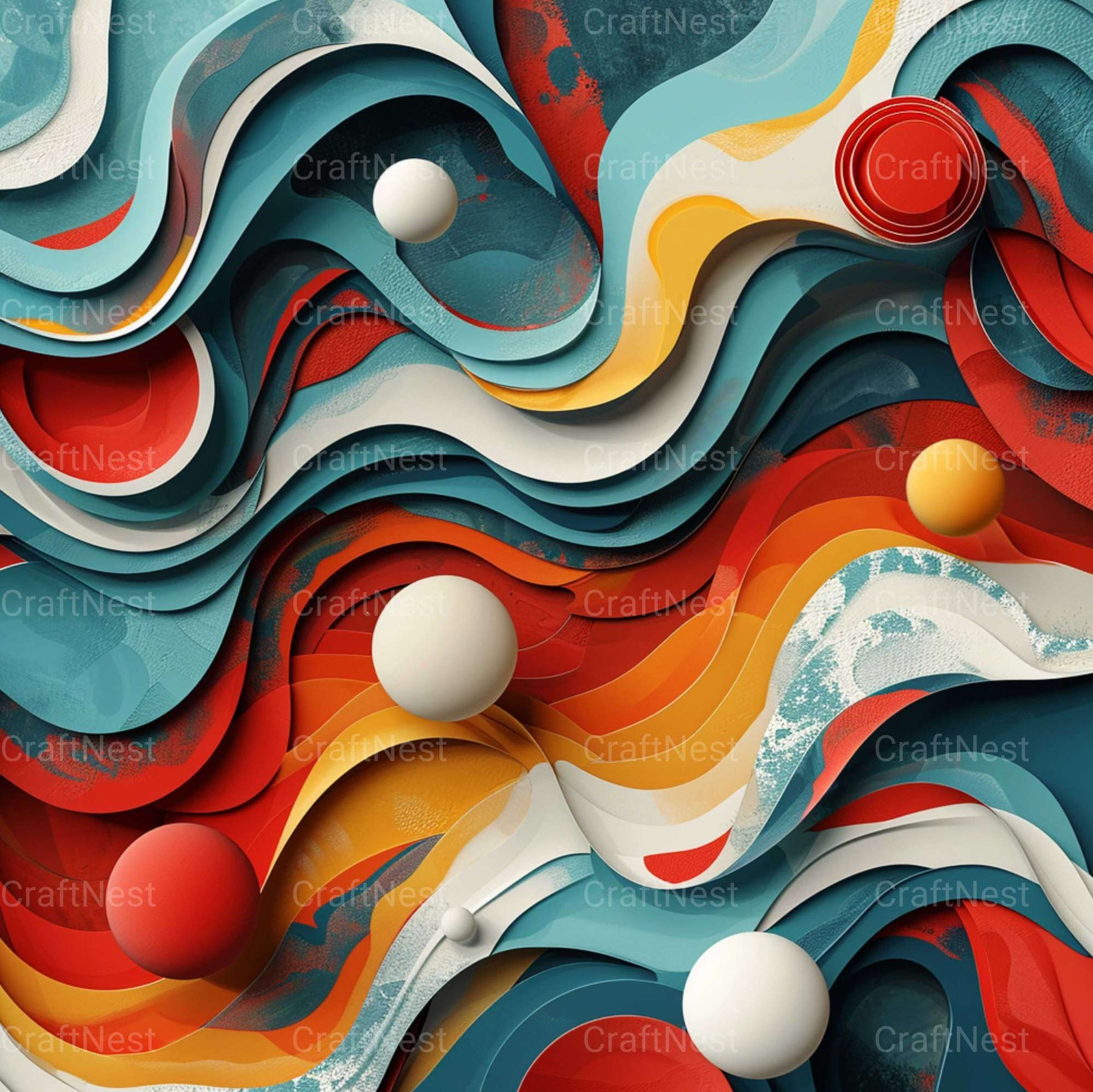 Geometric Flow Textures - CraftNest - Digital Crafting and Art