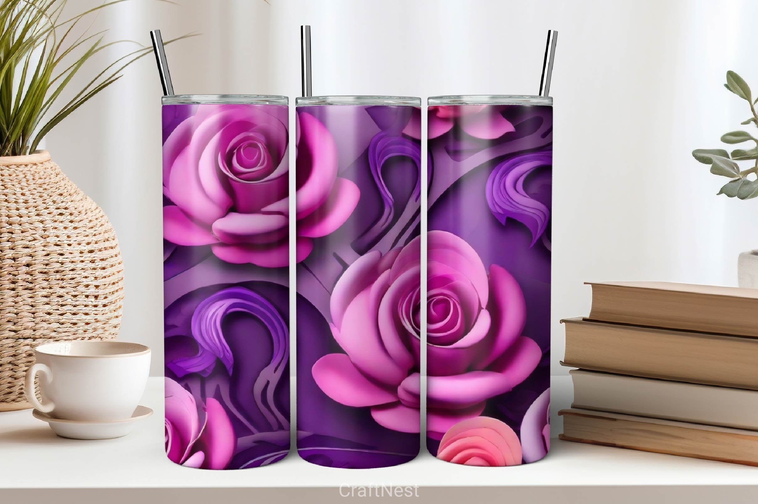 Flower Tumbler Wrap Bundle 7