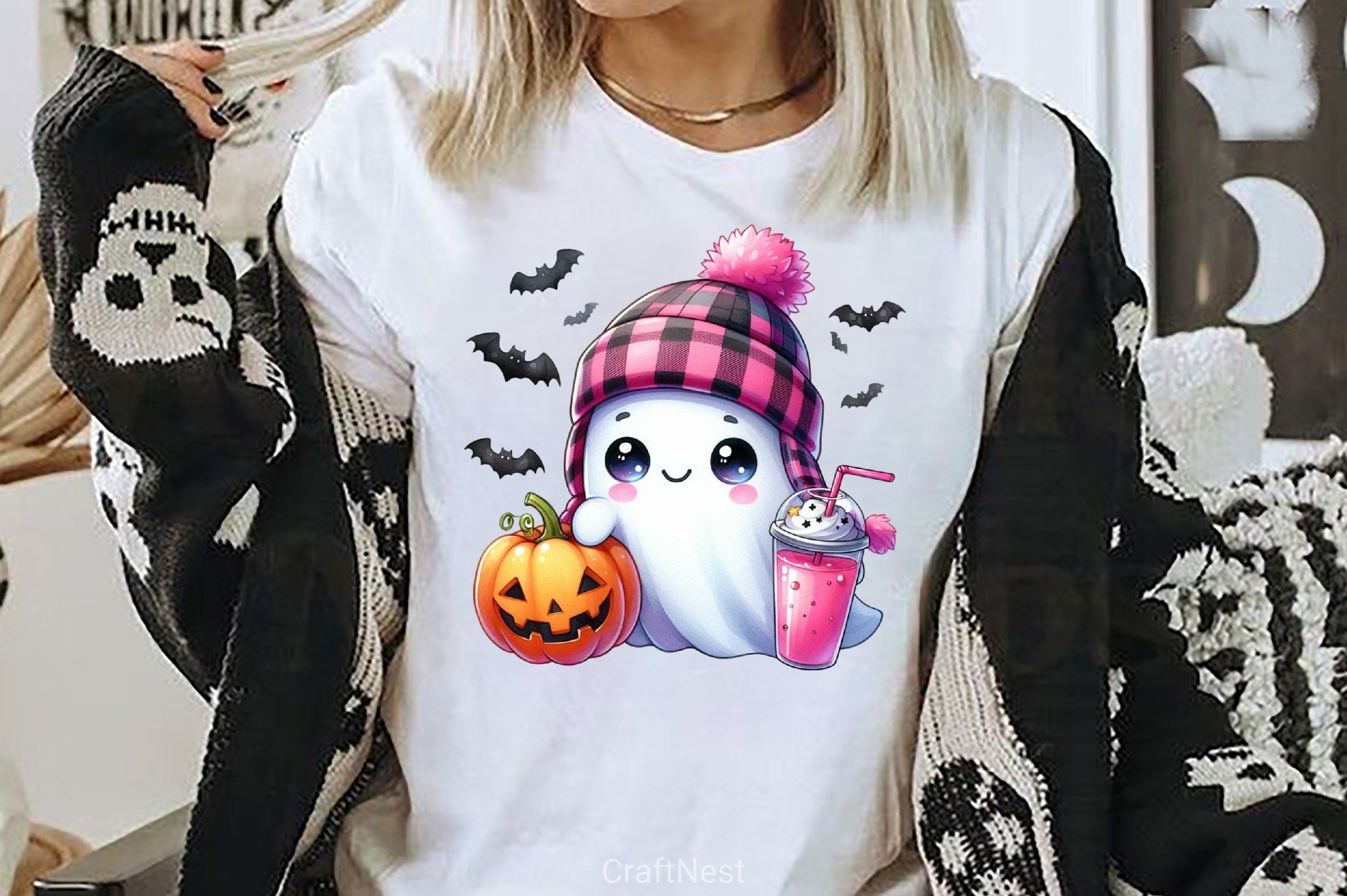 Cute Ghost Cute Halloween Clipart Bundle 4