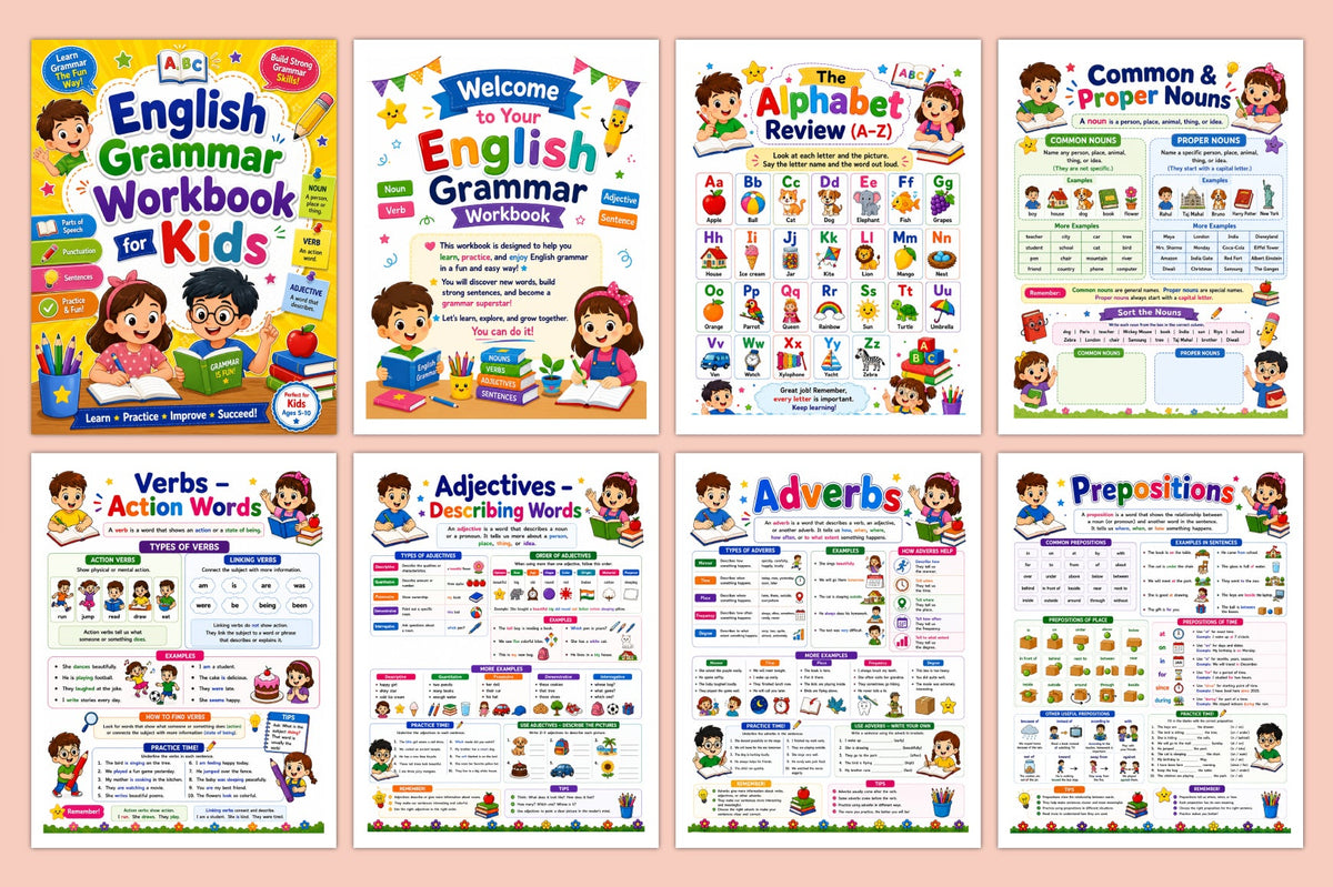 English Grammar For Kids Workbook