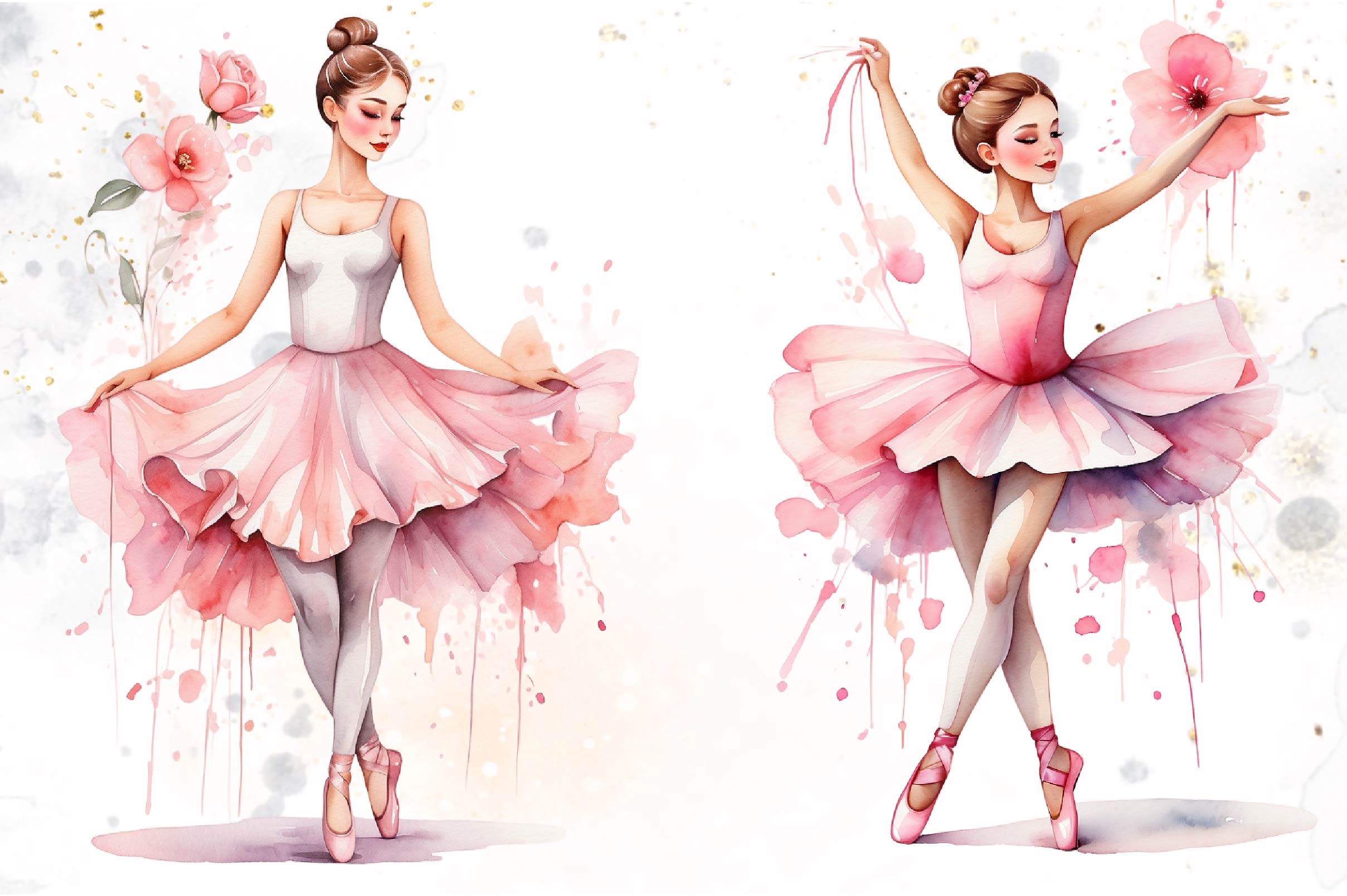 Little Ballerinas Clipart Bundle