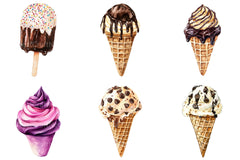 Summer Ice Cream Clipart Bundle 1 - CraftNest - Digital Crafting and Art