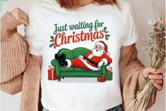 Just Waiting For Christmas Retro Clipart Bundle 3 - CraftNest - Digital Crafting and Art