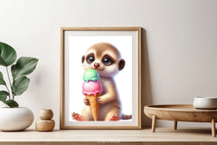 Animals Ice Cream Clipart Bundle - CraftNest - Digital Crafting and Art