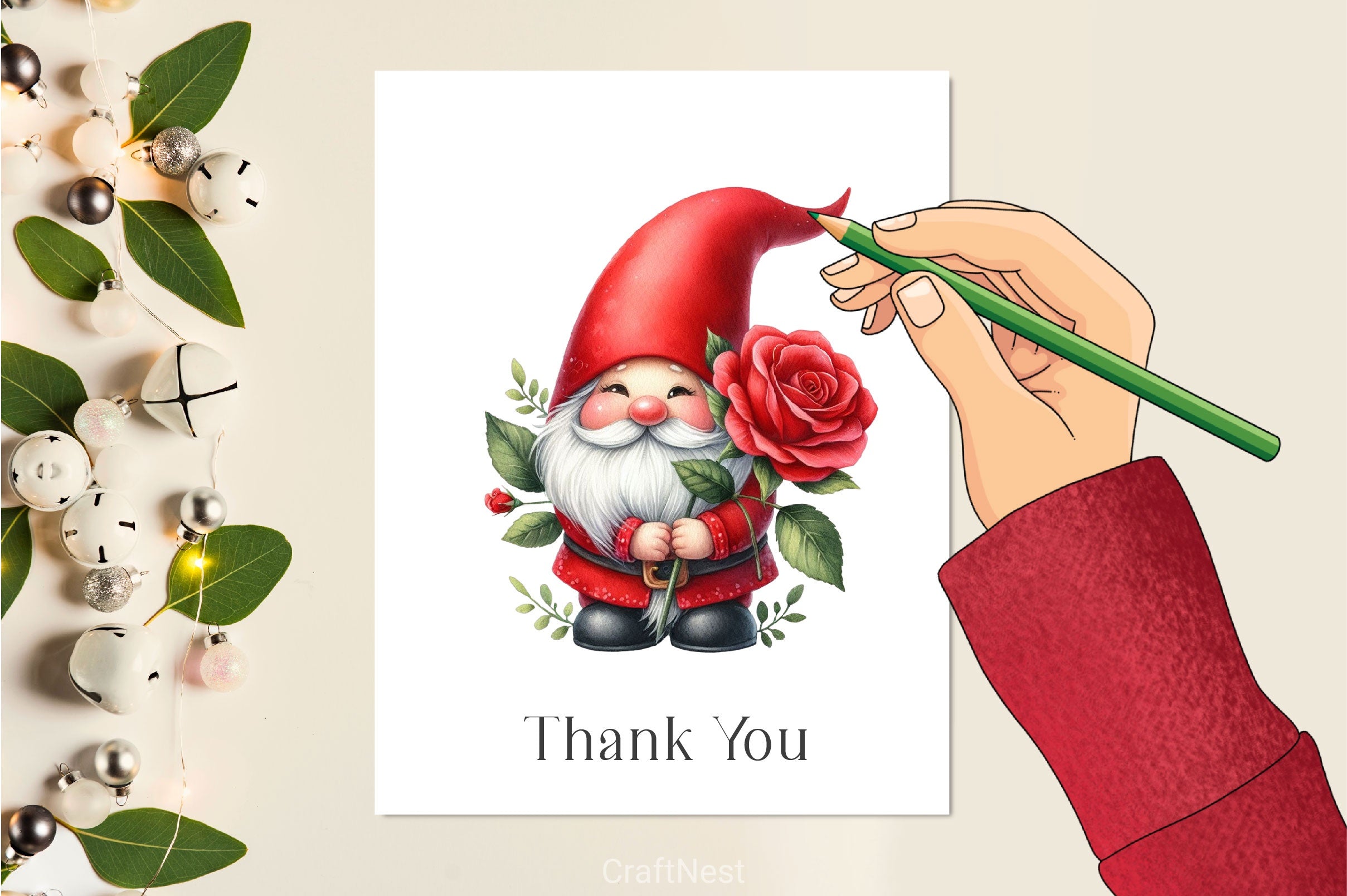Valentines Gnomes Clipart Bundle