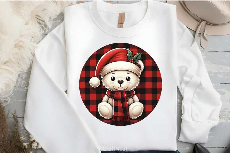 Bear Christmas Clipart Bundle - CraftNest - Digital Crafting and Art