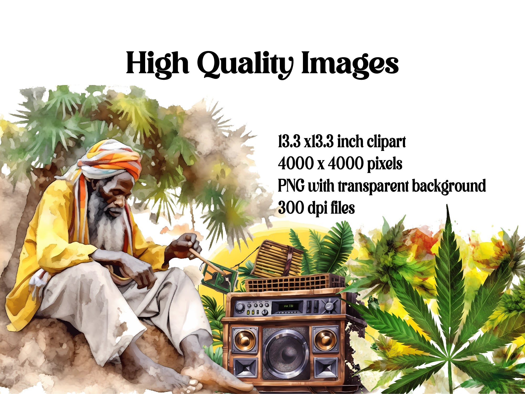 Jamaica Cannabis Clipart - CraftNest