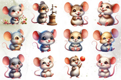 Cute Mouse Clipart Bundle - CraftNest - Digital Crafting and Art