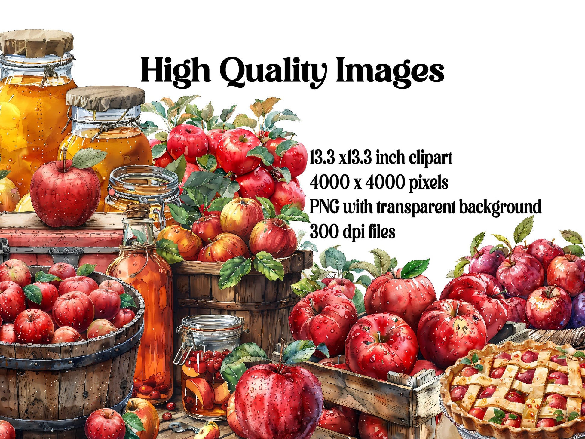 Apple Clipart - CraftNest - Digital Crafting and Art