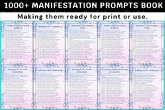 Manifestation Prompts Book for Personal Growth - CraftNest - Digital Crafting and Art