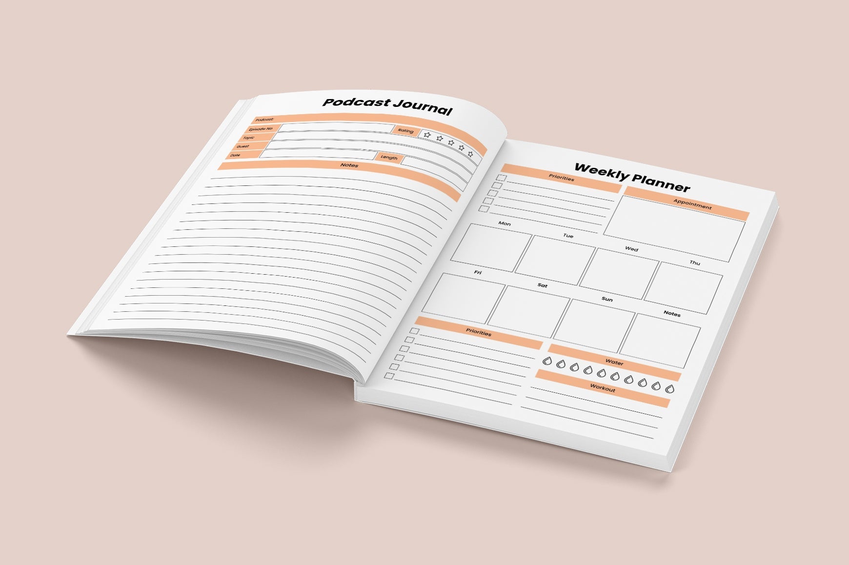 Podcast Ideas Content Journal: Boost Your Creativity