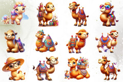 Cute Camel Clipart Bundle - CraftNest - Digital Crafting and Art
