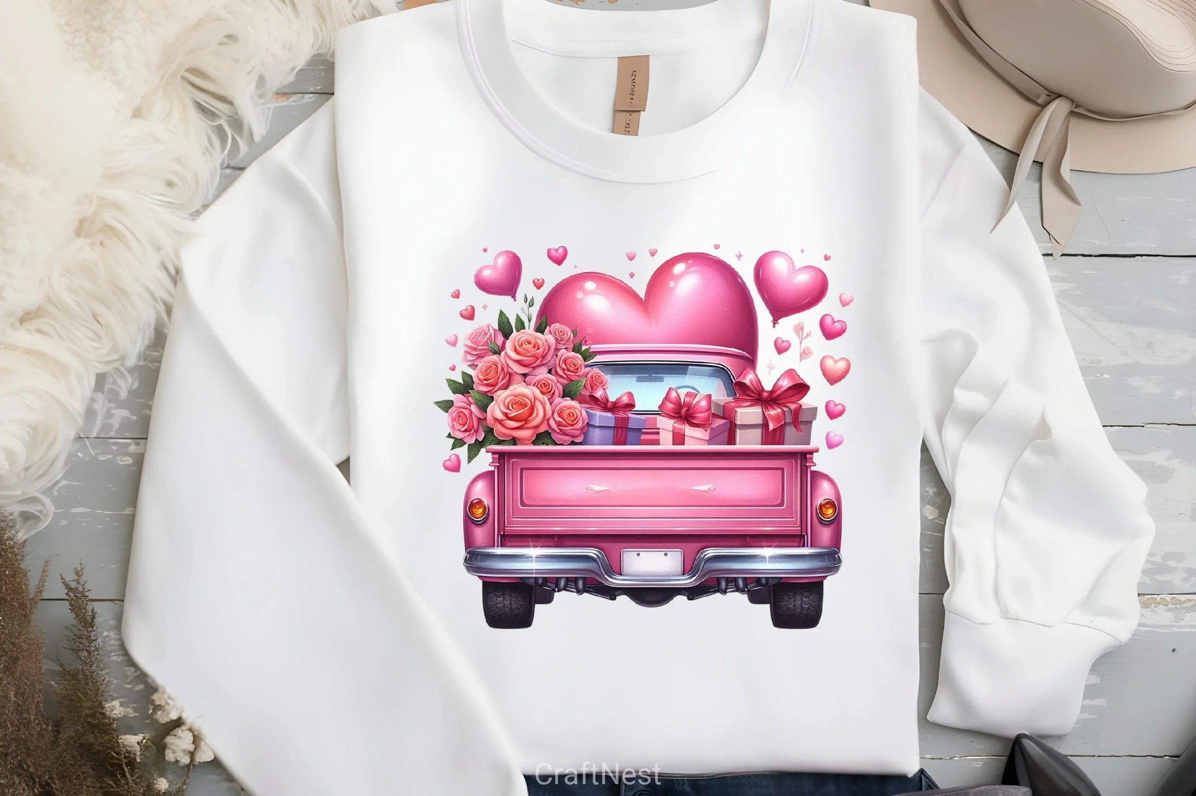 Truck Heart Clipart Bundle - CraftNest - Digital Crafting and Art