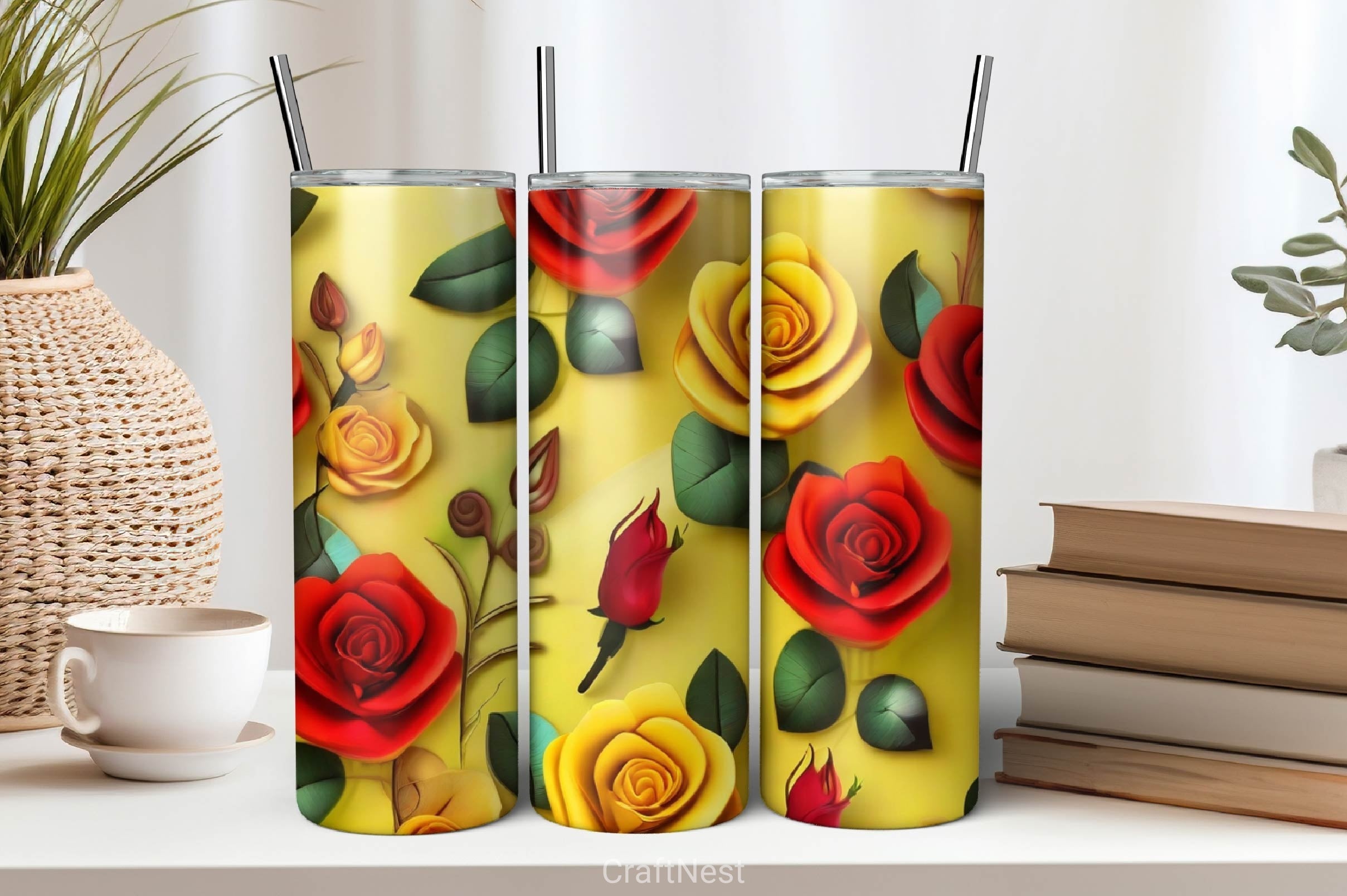 Flower Tumbler Wrap Bundle 35
