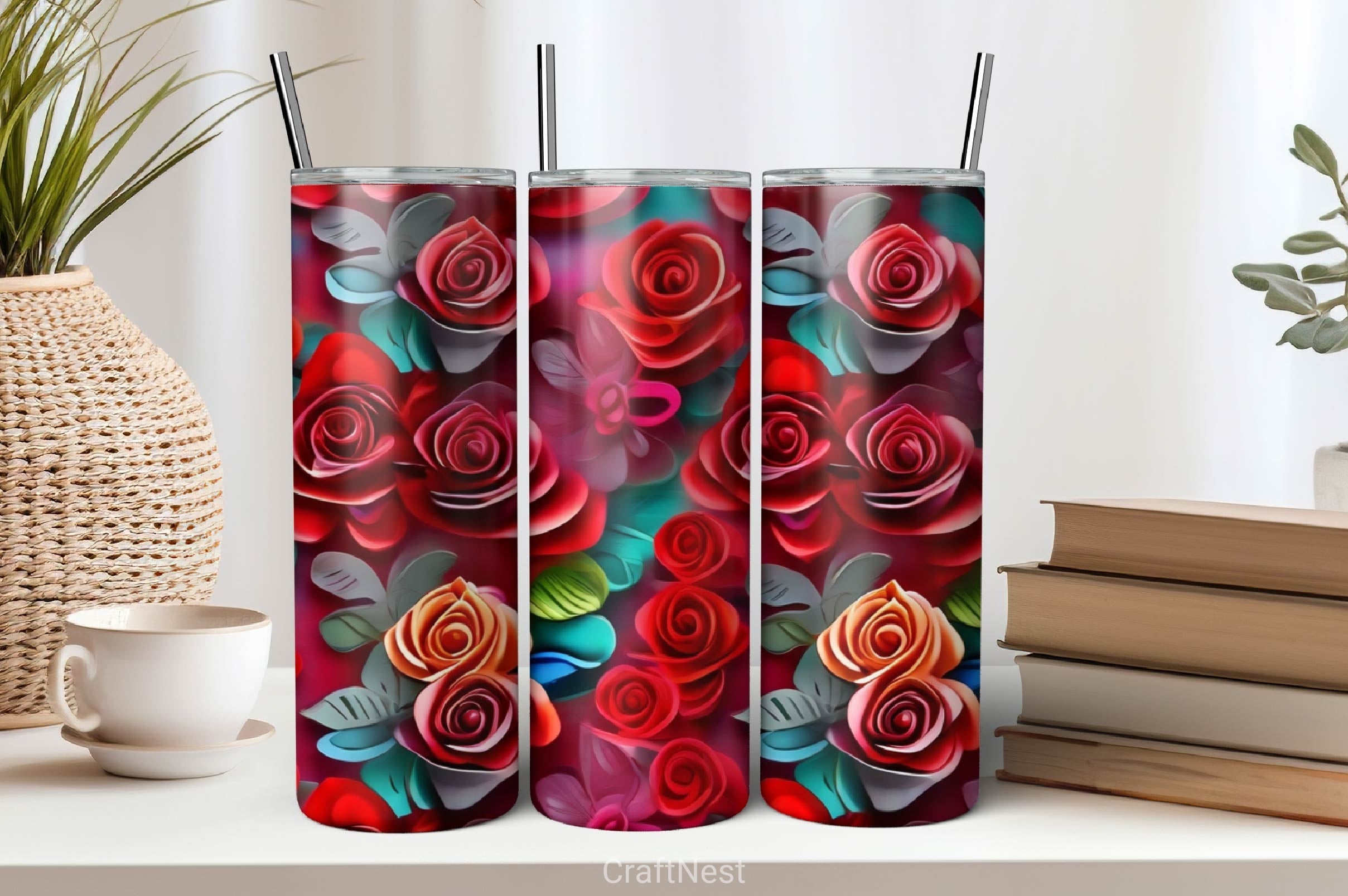 Flower Tumbler Wrap Bundle 2