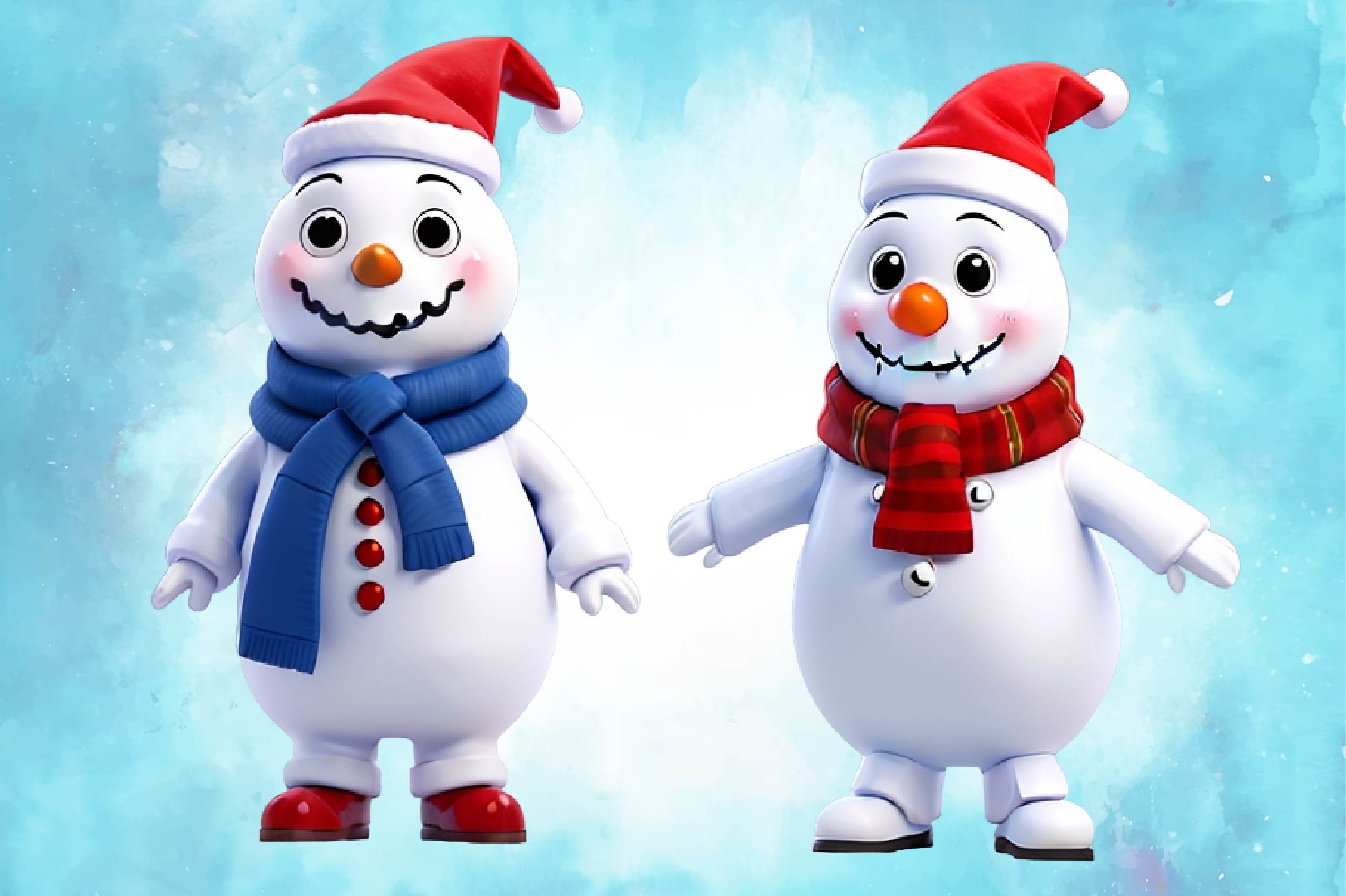Snowman Christmas Clipart Bundle 1