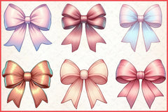 Coquette Bow Clipart Bundle 7 - CraftNest - Digital Crafting and Art