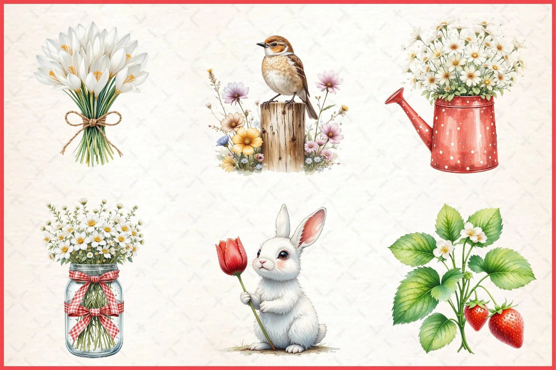 Spring Farm Clipart Bundle - CraftNest - Digital Crafting and Art