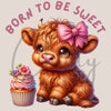 Highland Cow Cupcake Clipart Bundle